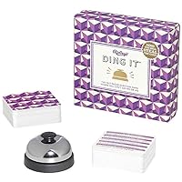Games Room - Ding It Trivia Card Game for Kids and Adults – Action-Packed Fast-Paced Questions Game for 2+ Players, Trivia Game for Families with Bell Included