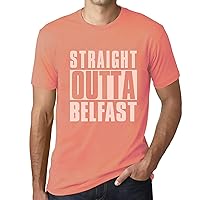 Men's Graphic T-Shirt Straight Outta Belfast Eco-Friendly Limited Edition Short Sleeve Tee-Shirt Vintage