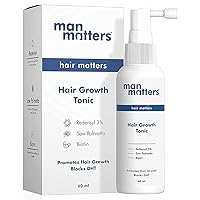 Man Matters Hair Tonic | 3% Redensyl | DHT Blocker | Reduce Hair Fall | Added Saw Palmetto & Biotin | SLS & Paraben Free | No Side Effects | 60 ml