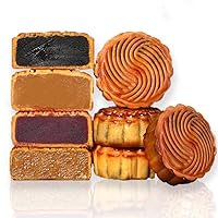 Authentic Mooncakes With a Delicious Tiramisu Twist，Asian Snacks With Durian, Moon Cake Mix For Irresistible Moon Cakes