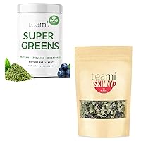 Teami Wellness Duo: Skinny Detox Tea and Greens Superfood for a Healthier You,Ultimate Detox & Superfood Boost