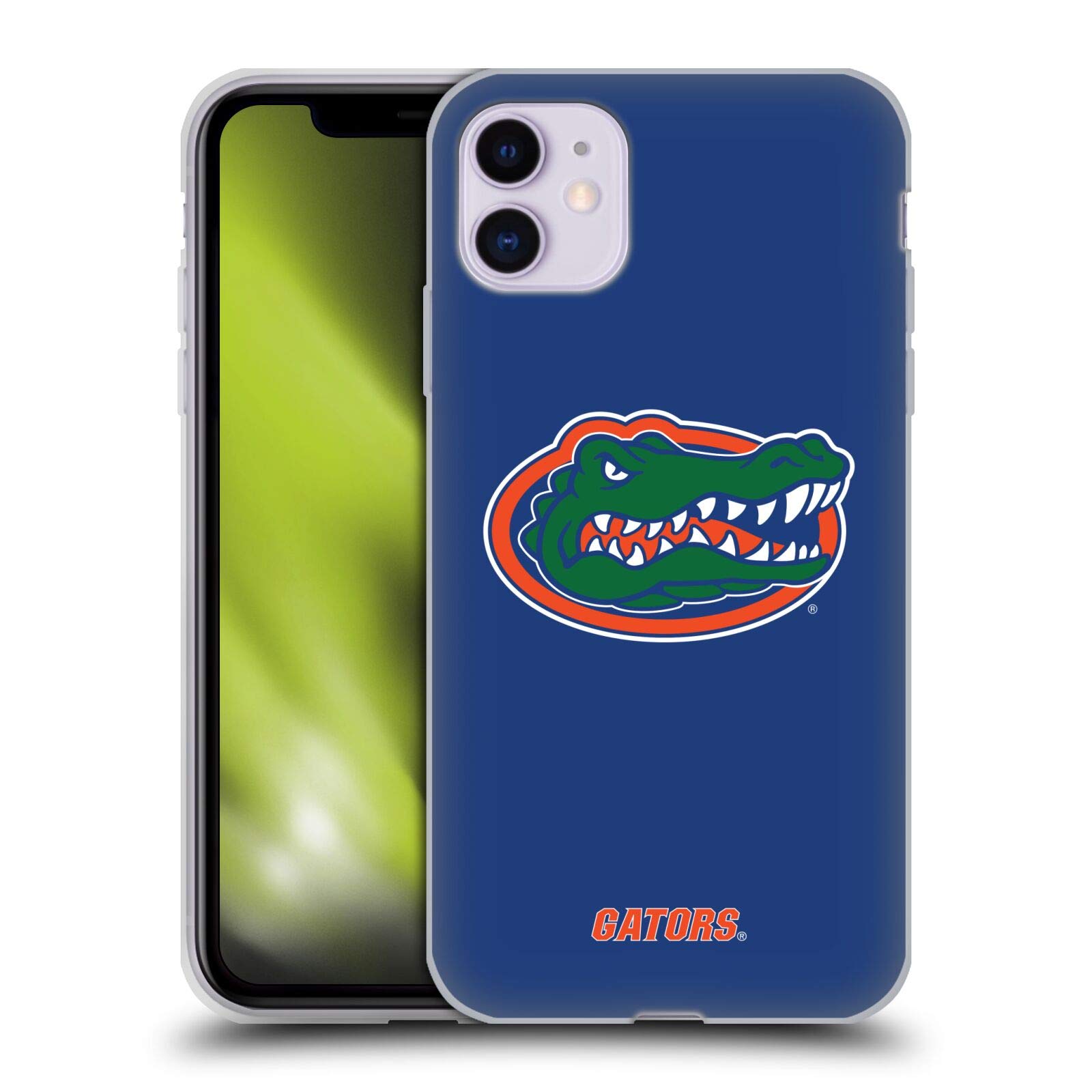 Head Case Designs Officially Licensed University of Florida UF Plain Soft Gel Case Compatible with Apple iPhone 11