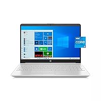 2022 HP 15.6inch FHD Laptop PC Intel 11th Gen 4-Core i5-1135G7 8GB DDR4 RAM 256GB NVMe SSD Iris Xe Graphics Webcam HDMI WiFi RJ45 BT USB C Keyboard Silver Windows 10 w/RE| Win10 Home HP-15-DW3058CL