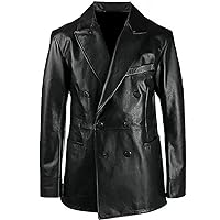 Leather Jacket Men Car Coat