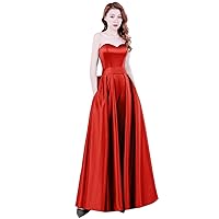Women's Strapless Jumpsuits Evening Dress With Detachable Skirt Prom Gowns Pants