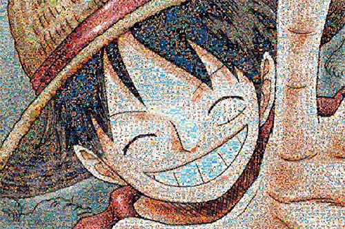 Ensky One Piece Mosaic Art 1000 Piece Jigsaw Puzzle (Luffy) (50x75cm) (19.6 x 29.5 inches)