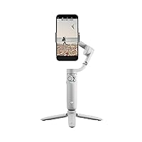 OM 5 Smartphone Gimbal Stabilizer, 3-Axis Phone Gimbal, Built-In Extension Rod, Portable and Foldable, Android and iPhone Gimbal with ShotGuides, Vlogging Stabilizer, YouTube TikTok Video, Gray