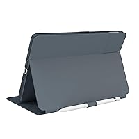 Balance Folio Case for iPad 10.2 Inch (2019-2021) - Drop & Camera Protection, Slim Multi Range Stand, Apple Pencil Holder - Grey