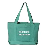 INK STITCH Custom 8870 Pigment Dyed Premium Design your Own Custom Canvas Tote Bags