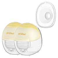 MISSAA Wearable Breast Pump + MISSAA 24mm Flange Compatible with MISSAA S18 Wearable Breast Pump