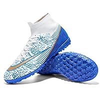 Cheap Soccer Cleats Boys/Men/Women High Top FG/TF Professional Training Football Boot Spikes Shoes Turf Sneakers
