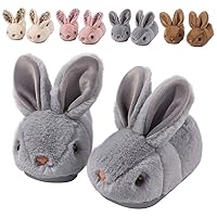 Toddler Slippers Girl Boy House Slipper Kids Rabbit Winter Slipper Warm Bunny Slippers Soft Plush Indoor Girls Boys Slipper