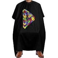 3D Building Blocks Hair Stylist Apron Professional Waterproof Hairdresser Barber Salon Styling Cape for Adult
