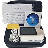 Tri-Angle Gloss Meter with 3 Angle 20 60 85 Degree Glossmeter HG268 with 60 Degree Range 0 to 1000GU Data Storage Function