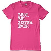 Threadrock Big Girls' Best Big Sister Ever Youth T-Shirt