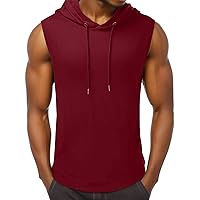 Men's Casual Sleeveless T Shirt Solid Color Dress Shirt Slim Fit Tank Tops for Men T-Shirts & Tanks