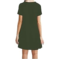 Formal Wedding Guest Dress, Long Short Sleeve St. Patrick's Cocktail for Women Hip Beach Solid Color Thin