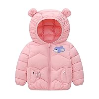 Baby Boys Girls Cartoon Winter Coats Warm Long Sleeve Thickened Outerwear Fleece Padded Jacket Infant