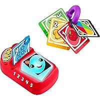 Fisher - Price Laugh & Learn Baby & Toddler Toy Counting and Colors UNO with Educational Music & Lights for Ages 6+ Months