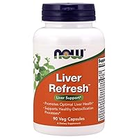 NOW Supplements, Liver Refresh™ with Milk Thistle Extract and unique Herb-Enzyme blend, 90 Veg Capsules