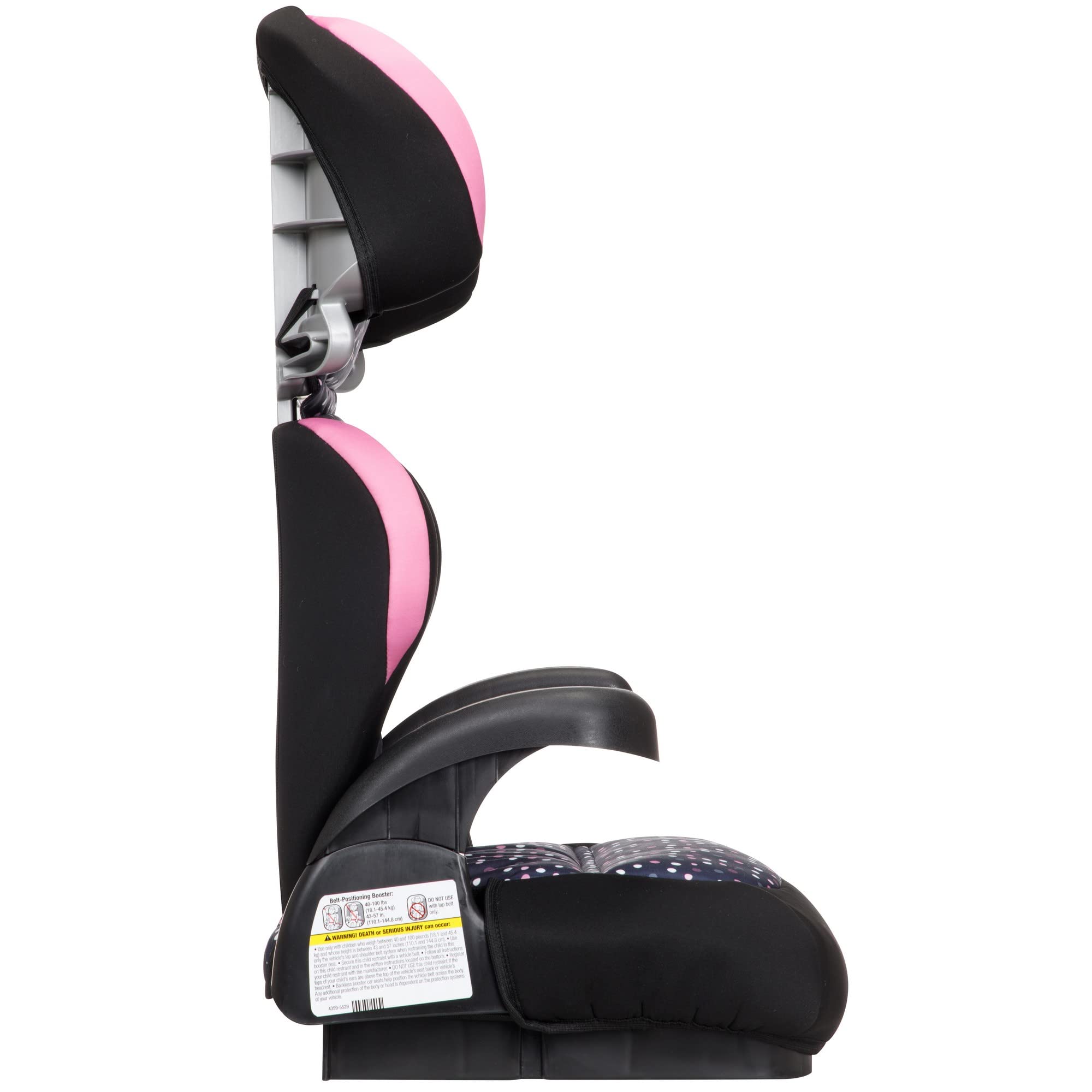 Disney Baby Pronto! Belt-Positioning Booster Car Seat, Belt-Positioning Booster: 40–100 pounds, Minnie Dot Party