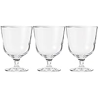 Toyo Sasaki Glass SQ-05210-JAN Free Glass, Made in Japan, Dishwasher Safe, Approx. 9.8 fl oz (290 ml), Pack of 3, Clear