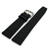 20mm 21mm 22mm Canvas Leather Watch Band Strap Fits For IWC PILOT'S WATCHES