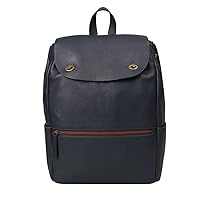 Berlin Leather Backpack - Macbook Pro (14 Inches Navy)