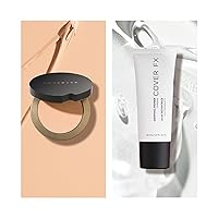 COVERFX Total Cover Cream Full Coverage Cream Foundation, F2 + Gripping Makeup Primer