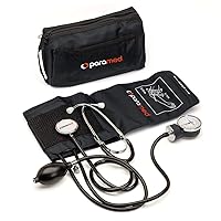 PARAMED Aneroid Sphygmomanometer with Stethoscope – Manual Blood Pressure Cuff with Universal Cuff 8.7-16.5