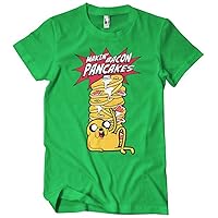 Adventure Time Officially Licensed Makin' Bacon Pancakes Mens T-Shirt