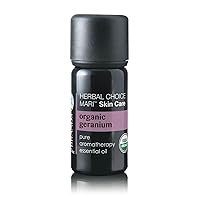 Herbal Choice Mari Organic Geranium Rose Essential Oil; 0.3floz Glass