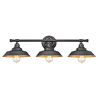 Westinghouse Lighting 6344900 Iron Hill Three-Light Indoor Wall Fixture, 3, Oil Rubbed Bronze