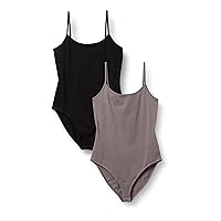 Amazon Essentials Women's Slim-Fit Cami Bodysuit, Pack of 2