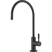 SpiroPure Air Gap RO Faucet, Matte Black/Oil Rubbed Bronze, Reverse Osmosis Replacement Water Filter Faucet, 3-Line Filtered Faucet, SP-FC210-BK