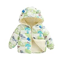Winter Down Coats Kids Baby Boys Girls Cute Printed Light Padded Jacket Bear Hooded Infant Outerwear Glitter