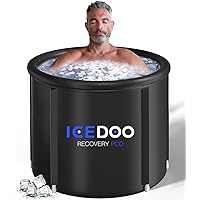 Portable Ice Bath Tub 119 Gal for Athletes,Multiple Layered Cold Plunge Tub with Cover,Ice Pod for Muscle Recovery and Cold Water Therapy, Inflatable Bathtub for Home and Outdoor Use