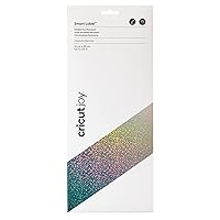 Cricut Smart Permanent Vinyl (5.5in x 13(4), Silver Holographic) for Joy machine - matless cutting for shapes up to 4ft, & repeated cuts up to 20ft
