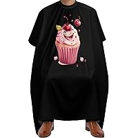 Cute Cupcake Barber Cape for Adults Professional Salon Hair Cutting Cape Hairdresser Apron