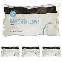 Amazon Brand - Happy Belly Marshmallows, 16 Ounce (Pack of 4)