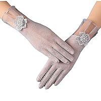 Women Hollow Lace Gloves Wedding Party Bride Mittens Sheer Mesh With