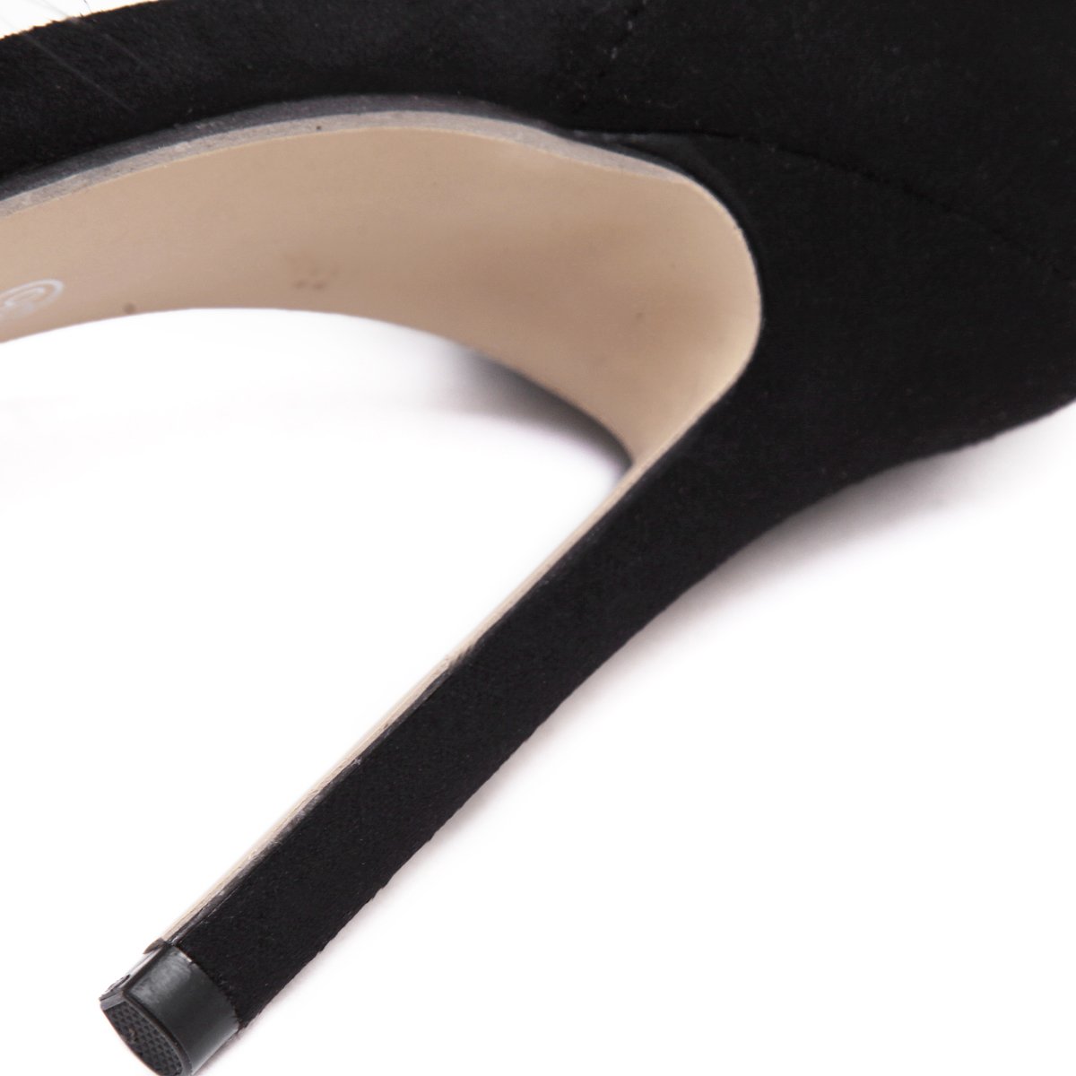 MMJULY Women's Open Toe Ankle Strap Fluffy Feather Stiletto High Heel Dress Sandal