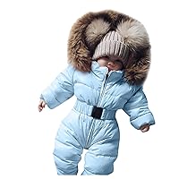 Kids Small Snow Bibs Coat Warm Infant Snowsuit Romper Hooded Outerwear Girls Girls Coat&jacket 2t Snow Suit Girls