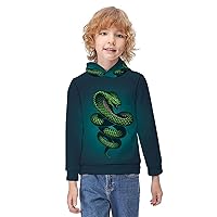 Cobra Snake Children's Hoodies Printed Hooded Pullover Sweatshirt For Boys Girls