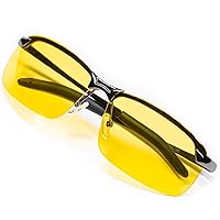 Night Driving Glasses Anti Glare Polarized With Stylish Case - Night Vision/ Tac Glasses - for Driving - Nighttime Glasses