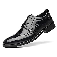 Men's Wingtip Formal Oxford Classic Modern Lace Up Dress Casual Business Formal Shoes