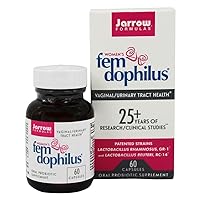 Jarrow Formulas Fem-Dophilus, Supports Vaginal and Urinary Tract Health, 60 Capsules