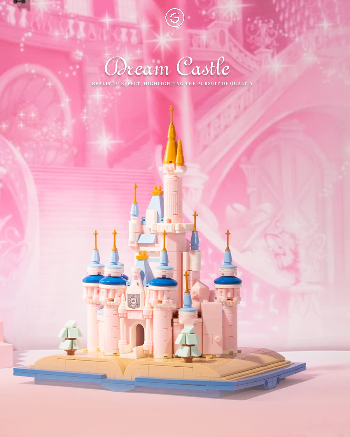 Givenni Princess Ultimate Adventure Castle; Building Toy Set for Kids Age 8-14 Yrs, Creative Building Block Set 635pcs,Girl Toys for Christmas and Birthday Gifts. （770PCS）