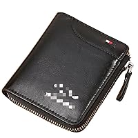 2023 New Men’s RFID Blocking Wallet, Multi-Functional Waterproof Durable PU Leather Wallet,Soft Slim Genuine Leather RFID Blocking Wallet Technology for Men Holds 1-13 Cards (Black)