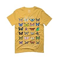 Cute Butterflies Graphic Printed Butterfly Monarch Vintage Collection for Men T Shirt
